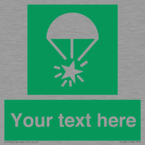 Custom sign safe condition Rocket parachute flare